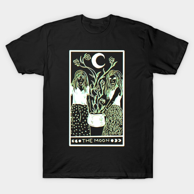 Midnight Margarita Moon - tarot card 3D effect T-Shirt by TheDoodlemancer